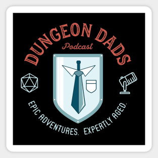 Dungeon Dads Logo (dark) Sticker